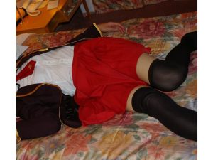 可愛い系男の娘・ななちゃんのコスプレ体験！　第３弾は「バ○テス」 [同人AV]