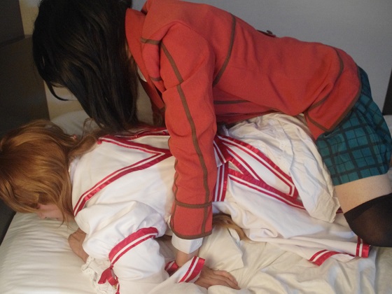 男の娘ゆうかちゃんとひびきちゃんのコスプレレズ体験！ [同人AV]