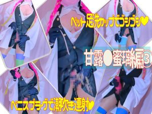 ペット足洗カップ＆オナホオナニー＆ロングペニスプラグピストンで潮吹き [同人AV]